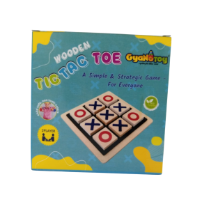 Wooden Tic Tac Toe Game – A Classic Board Game for Kids and Adults